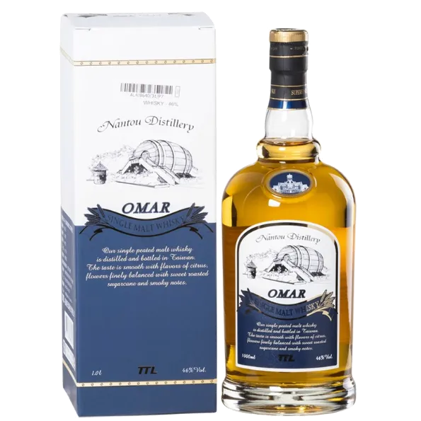 OMAR 單一泥煤麥芽威士忌 1000ML