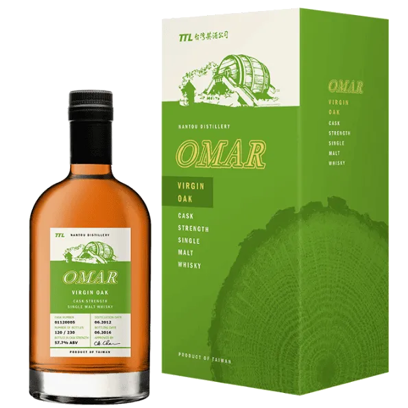 OMAR 新橡木桶原桶強度單一麥芽台灣威士忌