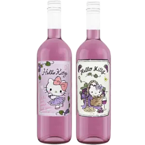 愛麗絲Hello Kitty紫色氣泡酒