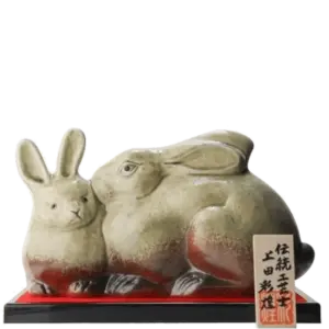 長濱 信樂燒兔瓶紅酒桶 #0289