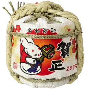 岸本吉二商店 令和癸卯2023兔賀正菰樽 300ML(無酒)