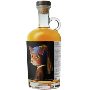 猫美術館 戴珍珠耳環的少女貓威士忌