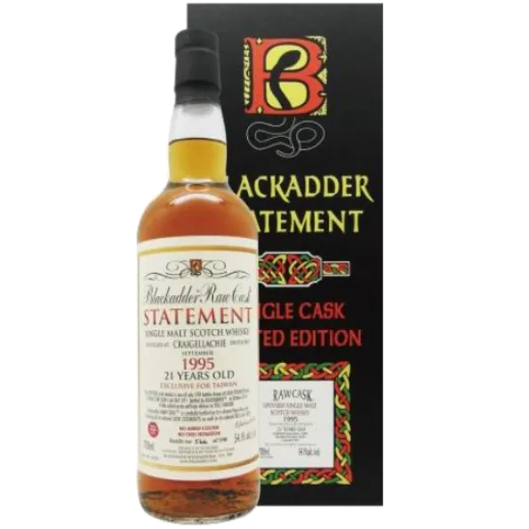 黑蛇裝瓶廠 Craigellachie 21年1995年蘇格蘭單一桶原桶強度麥芽威士忌