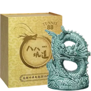八八坑道龍發十年大麴酒 翡翠綠