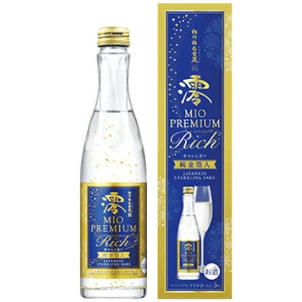 松竹梅白壁藏 澪 MIO PREMIUM RICH 限量金箔氣泡清酒 300ML