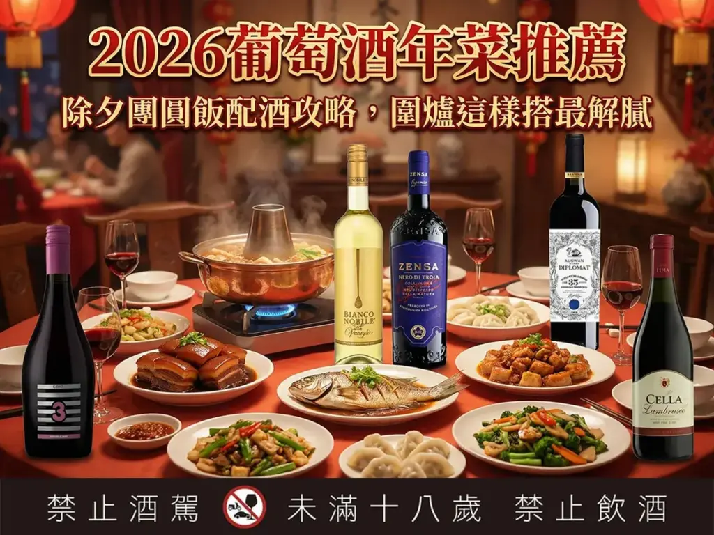 2026葡萄酒年菜推薦 除夕團圓飯圍爐