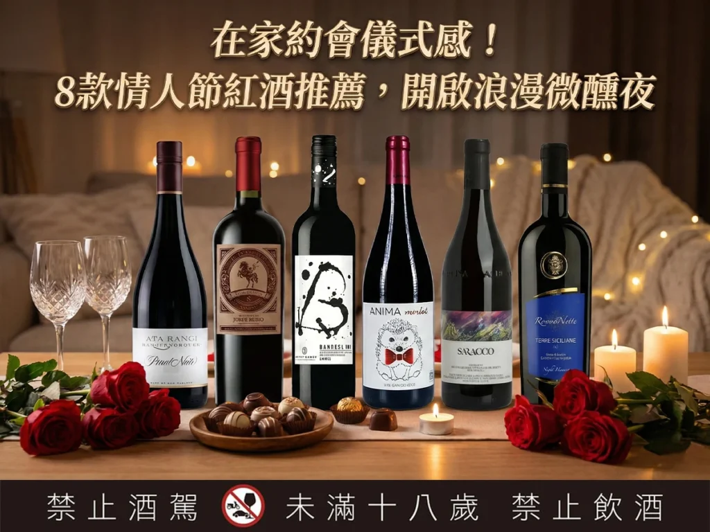 在家約會儀式感！8款情人節紅酒推薦