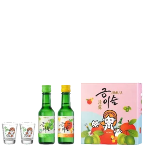 韓國燒酒 清露 2入Q版禮盒(梅子+蜂蜜蘋果)