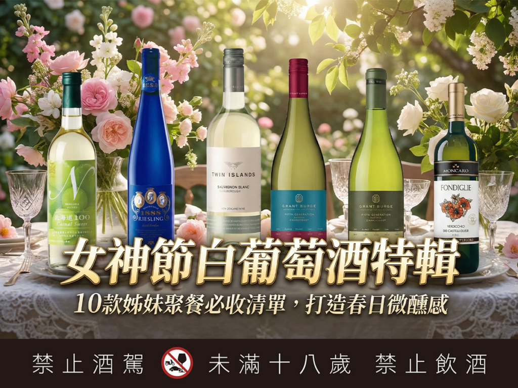 女神節白葡萄酒特輯：10款姊妹聚餐必收清單