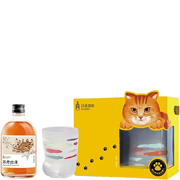 日造酒妝 茶后梅酒 萌爪杯禮盒組
