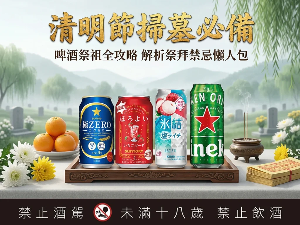 清明節掃墓必備：啤酒祭祖全攻略，解析祭拜禁忌懶人包