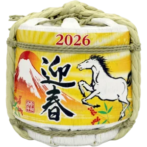 五條酒造 2026馬年限定 赤富士開運樽酒 300ML