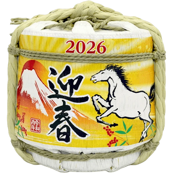 五條酒造 2026馬年限定 赤富士開運樽酒 300ML