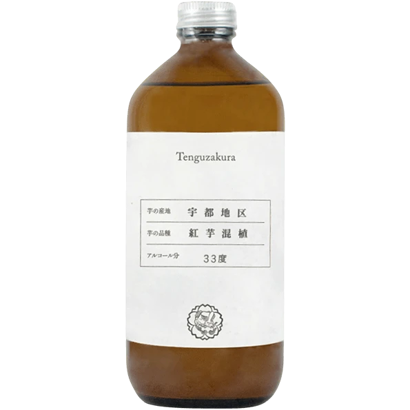 白石酒造 天狗櫻 芋燒酎 紅芋混植