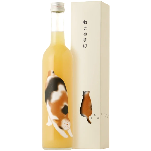 稻田本店_貓咪桃子果實酒_500ml