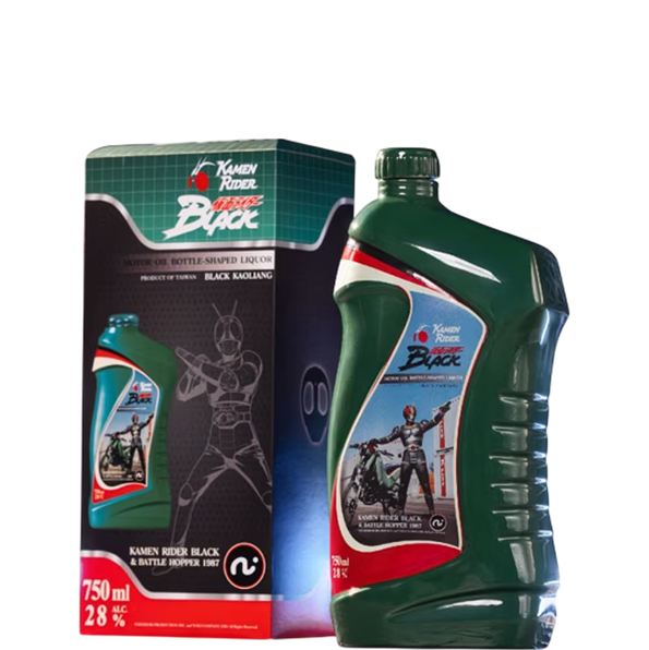 假面騎士機油瓶造型酒 BLACK&戰蝗號1987年款 綠色