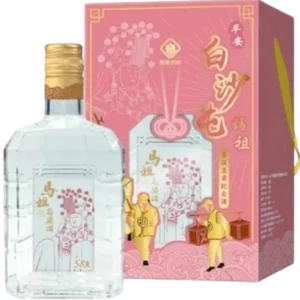 馬祖酒廠 白沙屯媽祖 平安紀念酒(玻璃瓶)