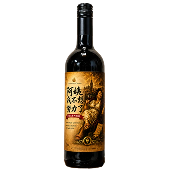 卡斯特羅酒莊 阿姨我不想努力了經典紅葡萄酒