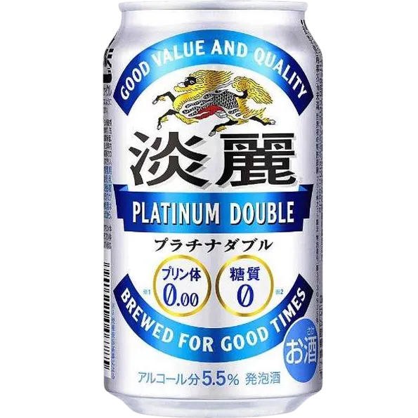 麒麟淡麗雙白金啤酒 350ml 24入