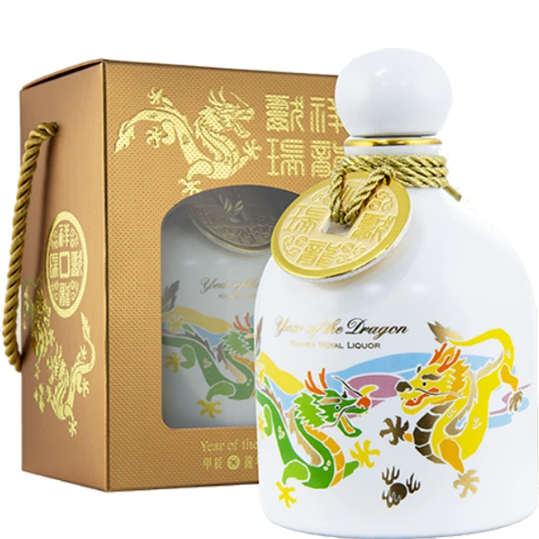 金門皇家酒廠 甲辰龍年祥龍獻瑞紀念酒200ML