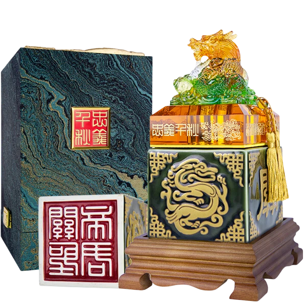 金門皇家酒廠 青龍呈祥 關聖帝君帥印酒