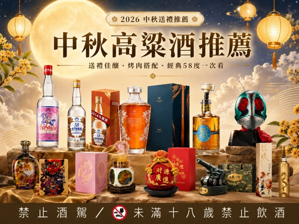 中秋高粱酒推薦｜送禮佳釀、烤肉搭配、經典58度一次看