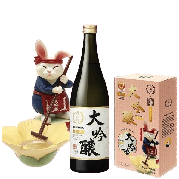 月桂冠 朝隈俊男 酒匠兔公仔 大吟釀 聯名公仔禮盒