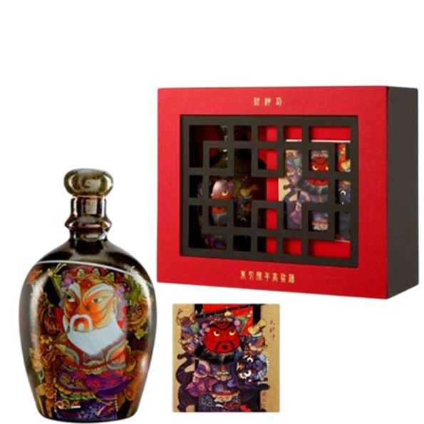 東引楊莉莉青花瓷-文武財神