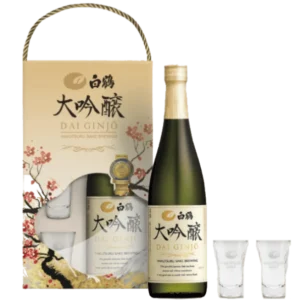 白鶴 大吟釀清酒禮盒 (附杯組)