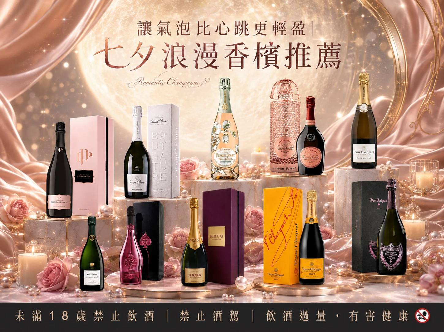 讓氣泡比心跳更輕盈｜七夕浪漫香檳推薦