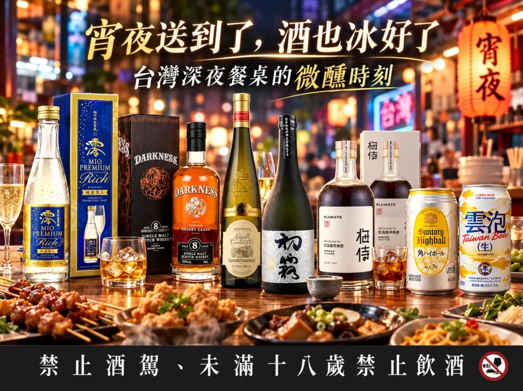 宵夜送到了，酒也冰好了｜台灣深夜餐桌的微醺時刻