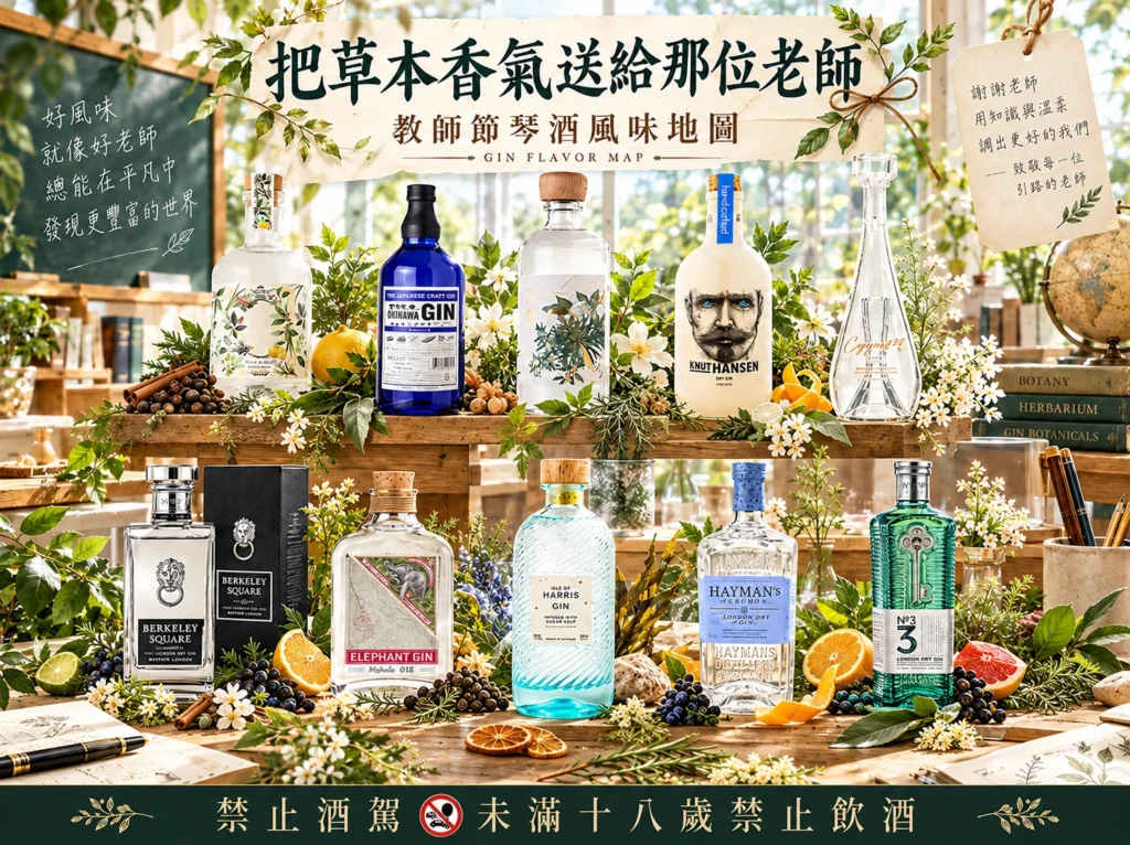 把草本香氣送給那位老師｜教師節琴酒風味地圖