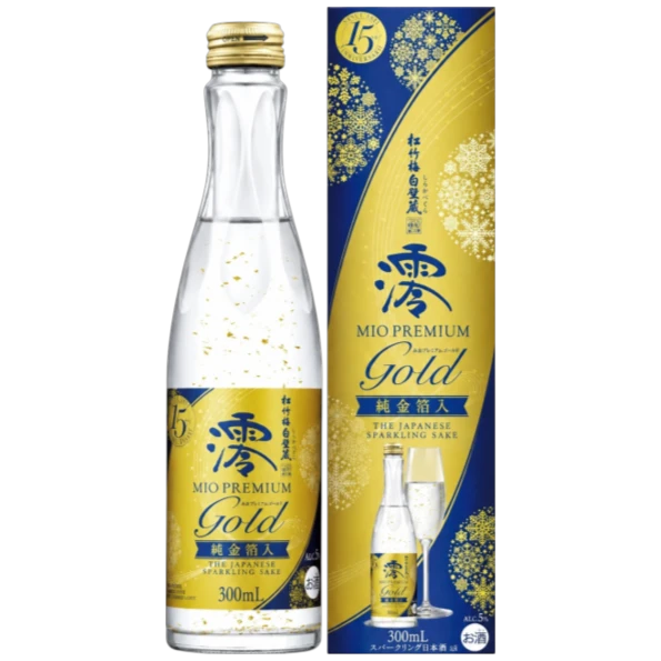 松竹梅白壁藏 澪 PREMIUM GOLD 純金箔入氣泡清酒 300ml