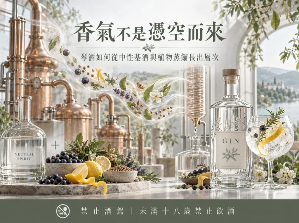 香氣不是憑空而來｜琴酒如何從中性基酒與植物蒸餾長出層次
