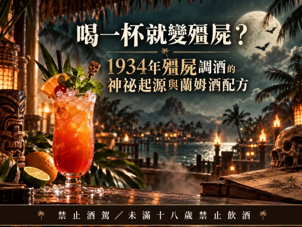 喝一杯就變殭屍？1934年殭屍調酒的神祕起源與蘭姆酒配方