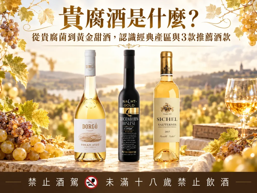 貴腐酒是什麼？從貴腐菌到黃金甜酒， 認識經典產區與3款推薦酒款