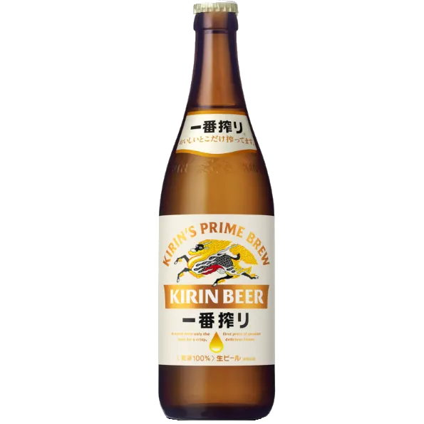 麒麟 一番搾啤酒玻璃瓶 500ML(12入)